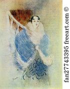 1897 Lithograph Art Print - Elsa La Viennoise