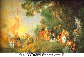 1718 Art Print - Embarkation For Cythera