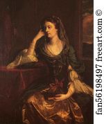 1753 Oil On Canvas Private Collection Art Print - Emily, Duchess Of Leinster
