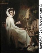 1275 Art Print - Emma Hart As 'the Spinstress'