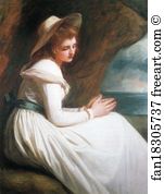 Emma Art Print - Emma Hart In A Cavern