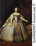 1743 Oil On Canvas The Tretyakov Gallery Art Print - Empress Elizaveta Petrovna
