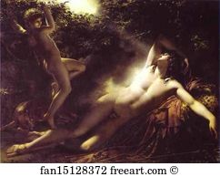 Asleep Art Print - Endymion Asleep