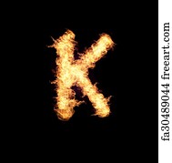 Flaming Letters FreeArt Prints and Wall Art | FreeArt