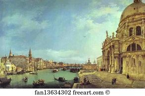 Canal Art Print - Entrance To The Grand Canal: Looking East