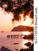 Art Print - Eressos, Lesvos, Greece At Sunset