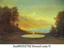 1872 Oil On Canvas The Russian Museum Art Print - Eriklik: The Fountain