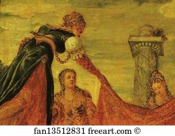 203 Art Print - Esther Before Ahasuerus. Detail