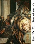306 Art Print - Esther Before Ahasuerus. Detail