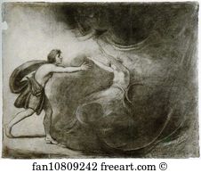 1015 Art Print - Eurydice Floating Into Hell