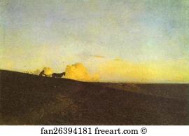 Field Art Print - Evening In The Field