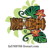 Free Tiki Cartoon Art Prints And Wall Artwork Freeart