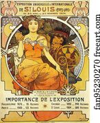 St Art Print - Exposition Universelle & Internationale De St. Louis
