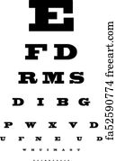 Free Art Print Of Optometry Eye Chart Illustration. An Eye Chart With A 