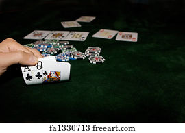 Poker Art Print - Poker Table