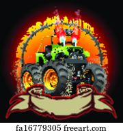 Free art print of Cartoon Fire Truck. Vector Cartoon Fire Truck ...