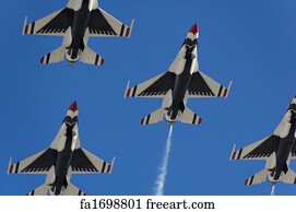 Military Art Print - Military Fighter Aircraft Flight Demonstration