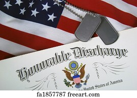 Military Art Print - Honorable Discharge