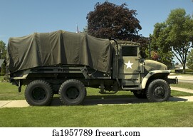 Military Art Print - Military Vehicle