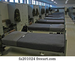 Military Art Print - Military Bunks
