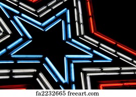  Art Print - Neon Star