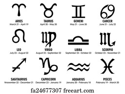 Free art print of Zodiac signs | FreeArt | fa24677307