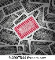 Poker Art Print - Background Poker Cards