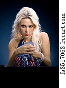 Poker Art Print - Poker Girl