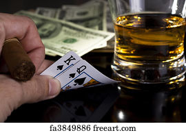 Poker Art Print - Poker Night