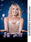 Poker Art Print - Poker Girl