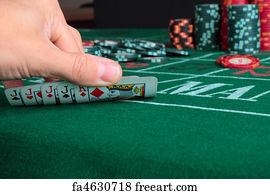 Poker Art Print - The Winning Hand Poker