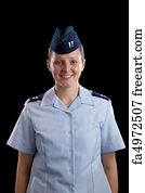 Military Art Print - Military Girl