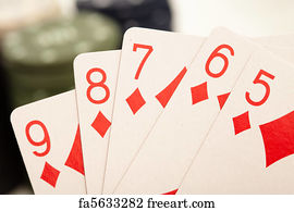 Poker Art Print - Poker Cards