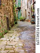 Free art print of Old alley. Old narrow alley in tuscan village ...