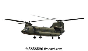 Military Art Print - Military Helicopter