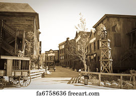 Free art print of Wild west town. Retro photo of Far west town ...