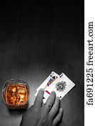 Poker Art Print - Poker Noir