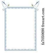 Dove Border Design