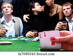 Poker Art Print - Group Of Sinister Poker Players