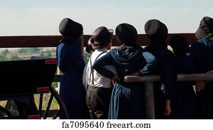 Where can you find some prints of Amish children?