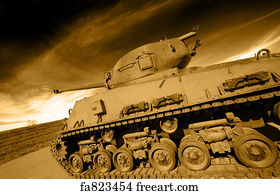 Military Art Print - Tank