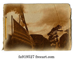 Military Art Print - Military Memorial Design