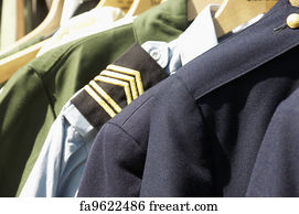Military Art Print - Military Uniforms