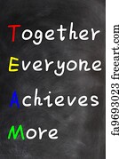 Free art print of Acronym of TEAM. Acronym of TEAM for Together ...