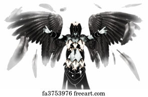 Free art print of Fallen Angel Silhouette. Silhouette of the fallen ...