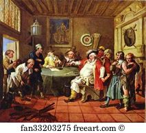 1728 Art Print - Falstaff Examining His Recruits