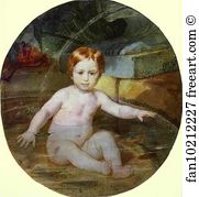 Child in a Swimming Pool (Portrait of Prince A. G. Gagarin in Childhood)