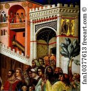 Entry of Christ into Jerusalem. Detail