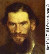 Portrait of Leo Tolstoy. Detail