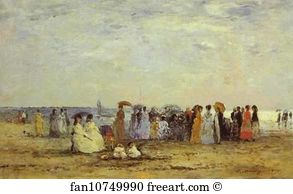 Bathers on the Beach at Trouville